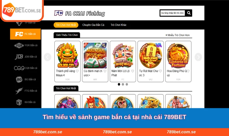 Tìm hiểu về sảnh game bắn cá tại nhà cái 789BET
