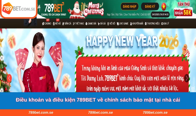 Điều khoản và điều kiện 789BET về chính sách bảo mật tại nhà cái