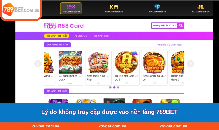 Lý do không truy cập được vào nền tảng 789BET