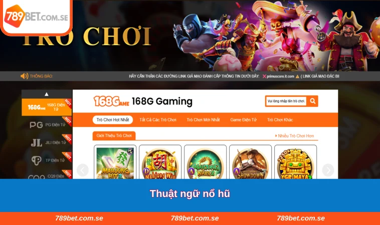 Thuật ngữ nổ hũ