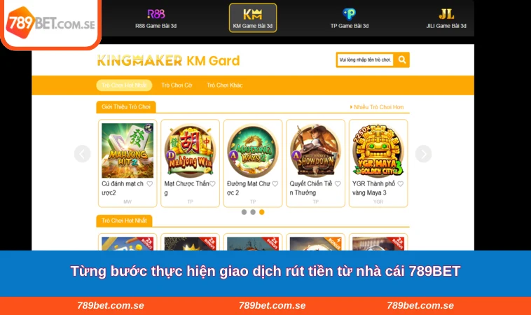 Từng bước thực hiện giao dịch rút tiền từ nhà cái 789BET