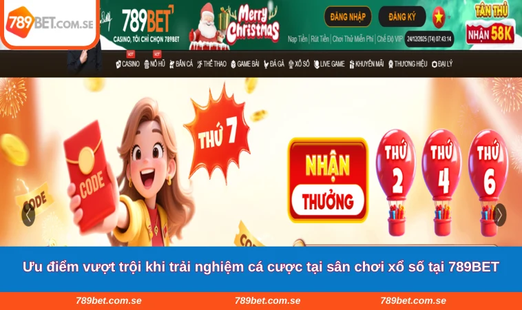 Ưu điểm vượt trội khi trải nghiệm cá cược tại sân chơi xổ số tại 789BET