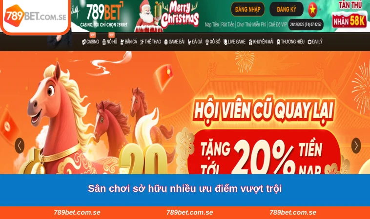 Sân chơi sở hữu nhiều ưu điểm vượt trội
